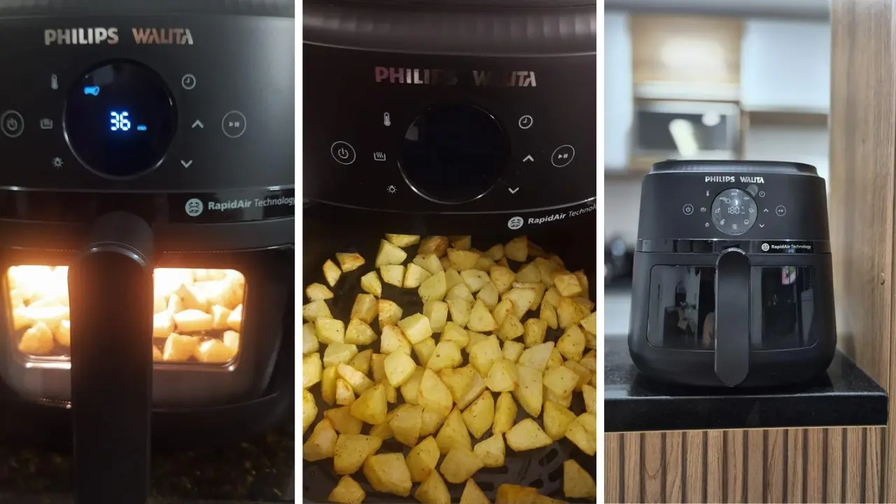 fotos da AirFryer de 6,2 litros da Philips Walita NA230