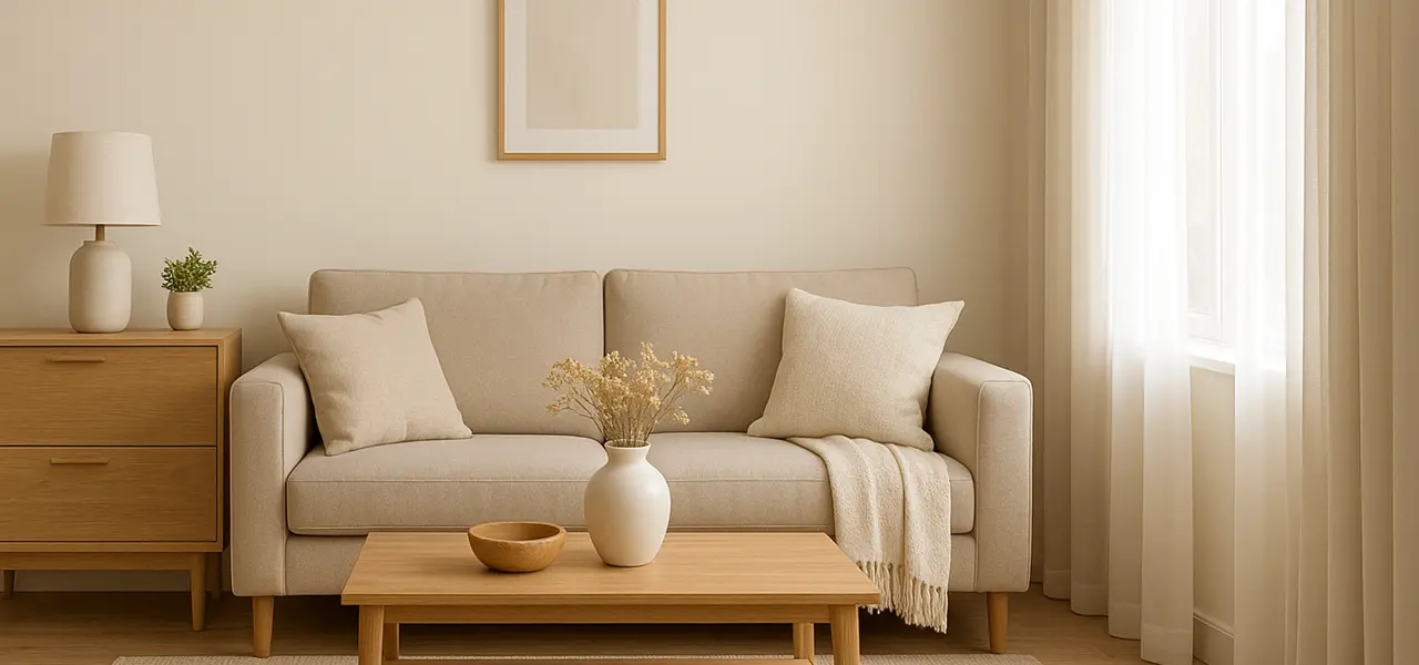 sala moderna e minimalista